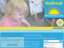 Tablet Screenshot of daybreaknurseries.co.uk